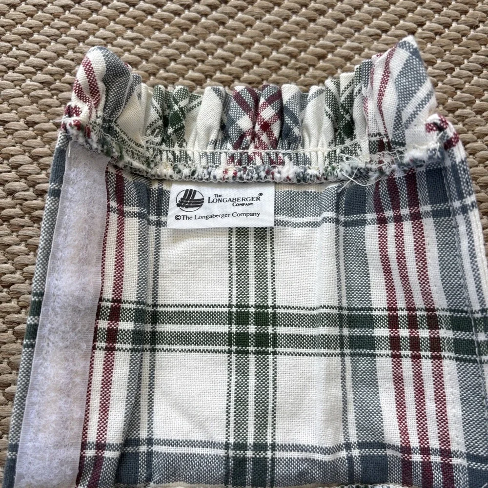 Longaberger Market Day Plaid Handle Gripper